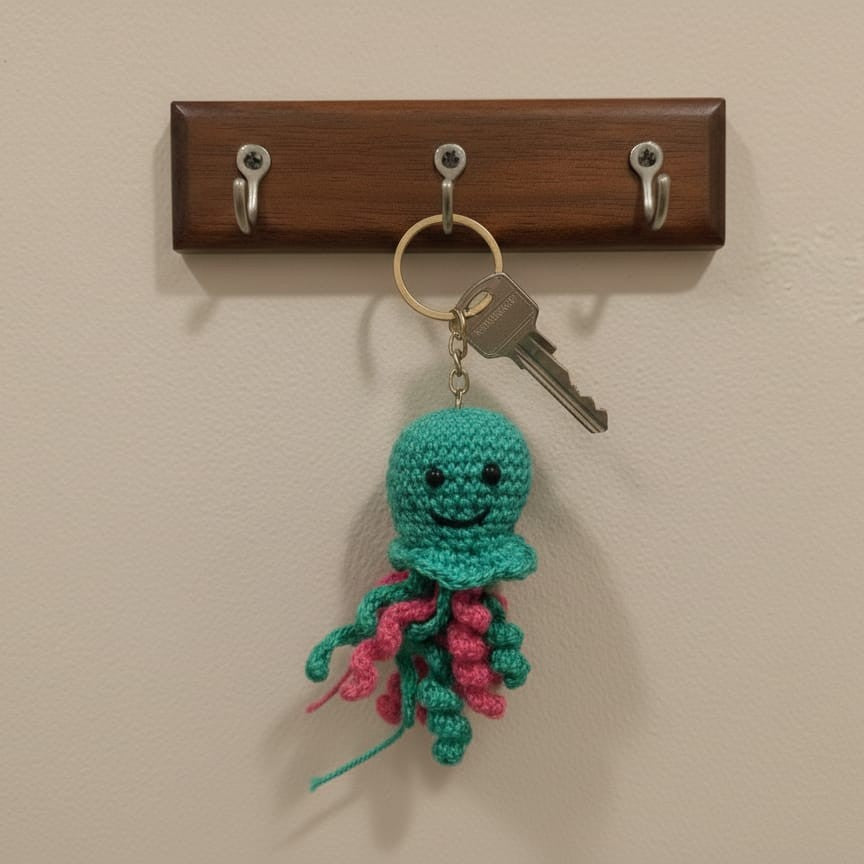Jellyfish Keychain