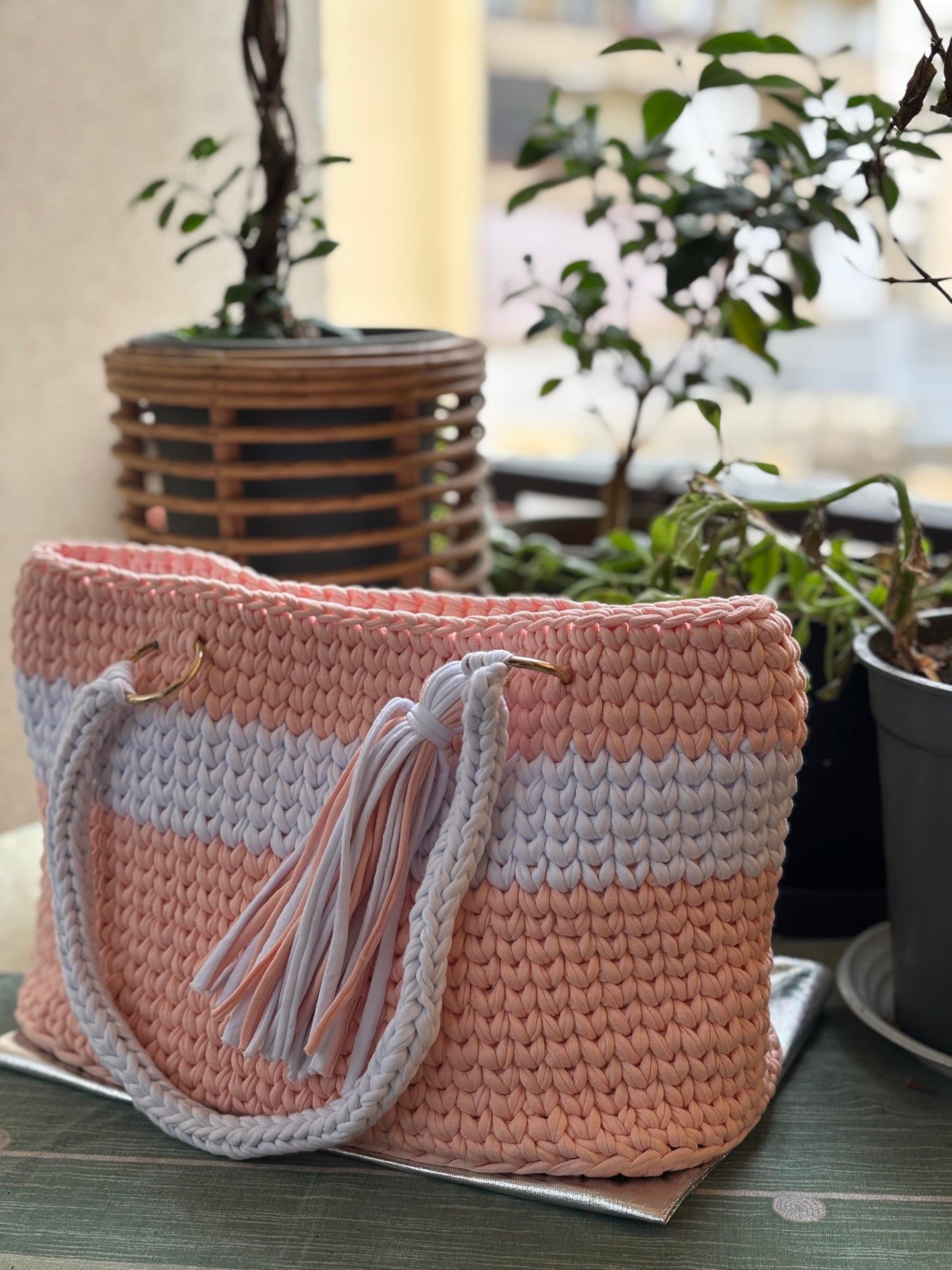 The Peaches & Cream Riviera Tote