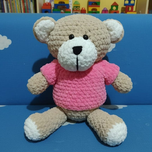 Teddy Bear With Shirt 40cm