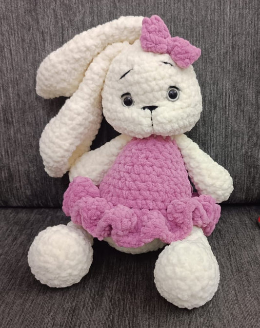 Rabbit Long Ears With Dress 40cm
