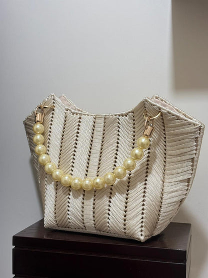 The Ivory Pearl Tulip Bag