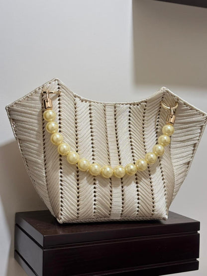 The Ivory Pearl Tulip Bag